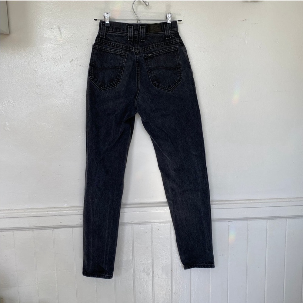 Vintage 1990s Lee Gray Button Front Detail Denim Jeans - Picture 4 of 4